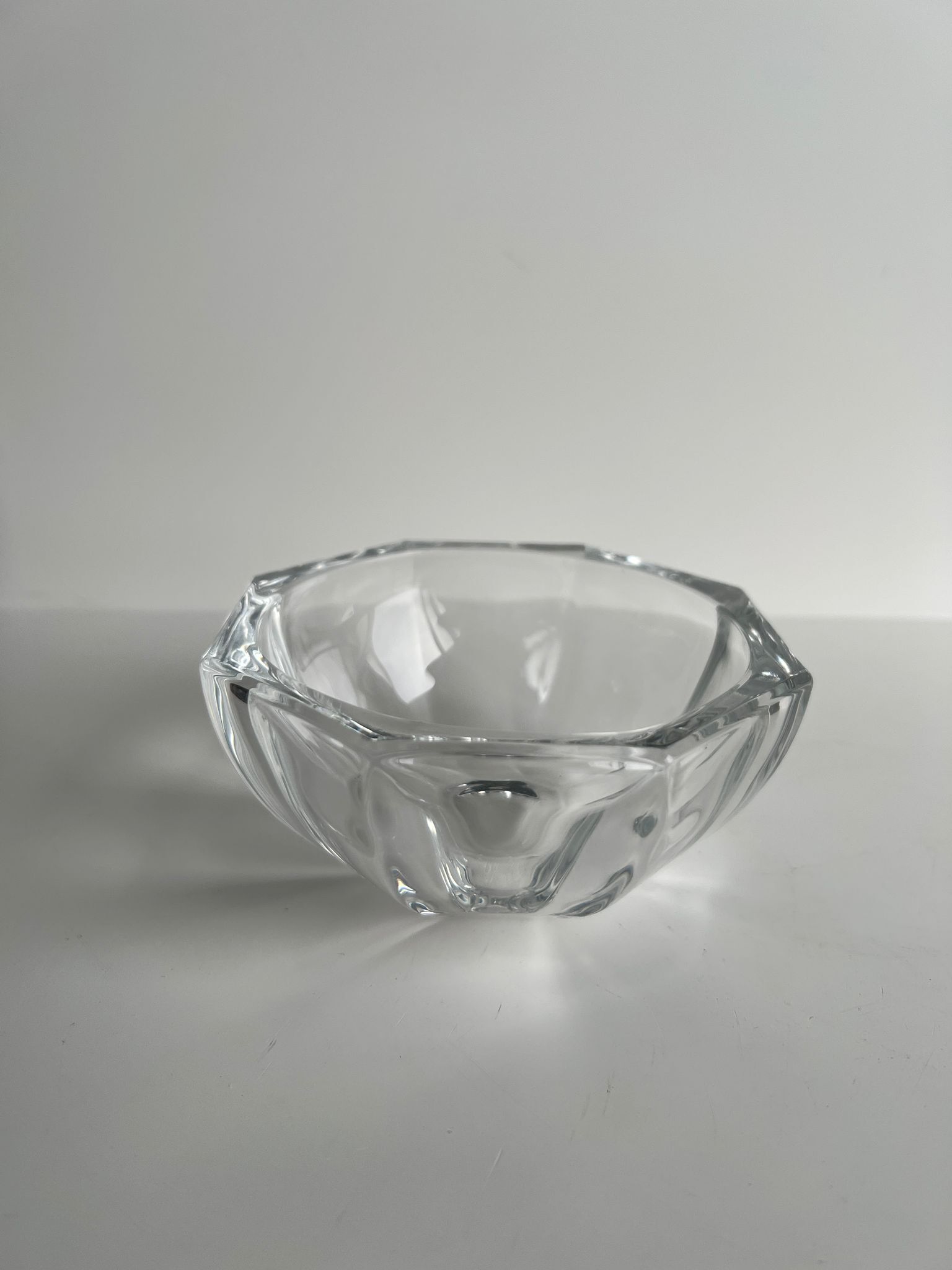 Octagonal glass cup D: 11,5cm
