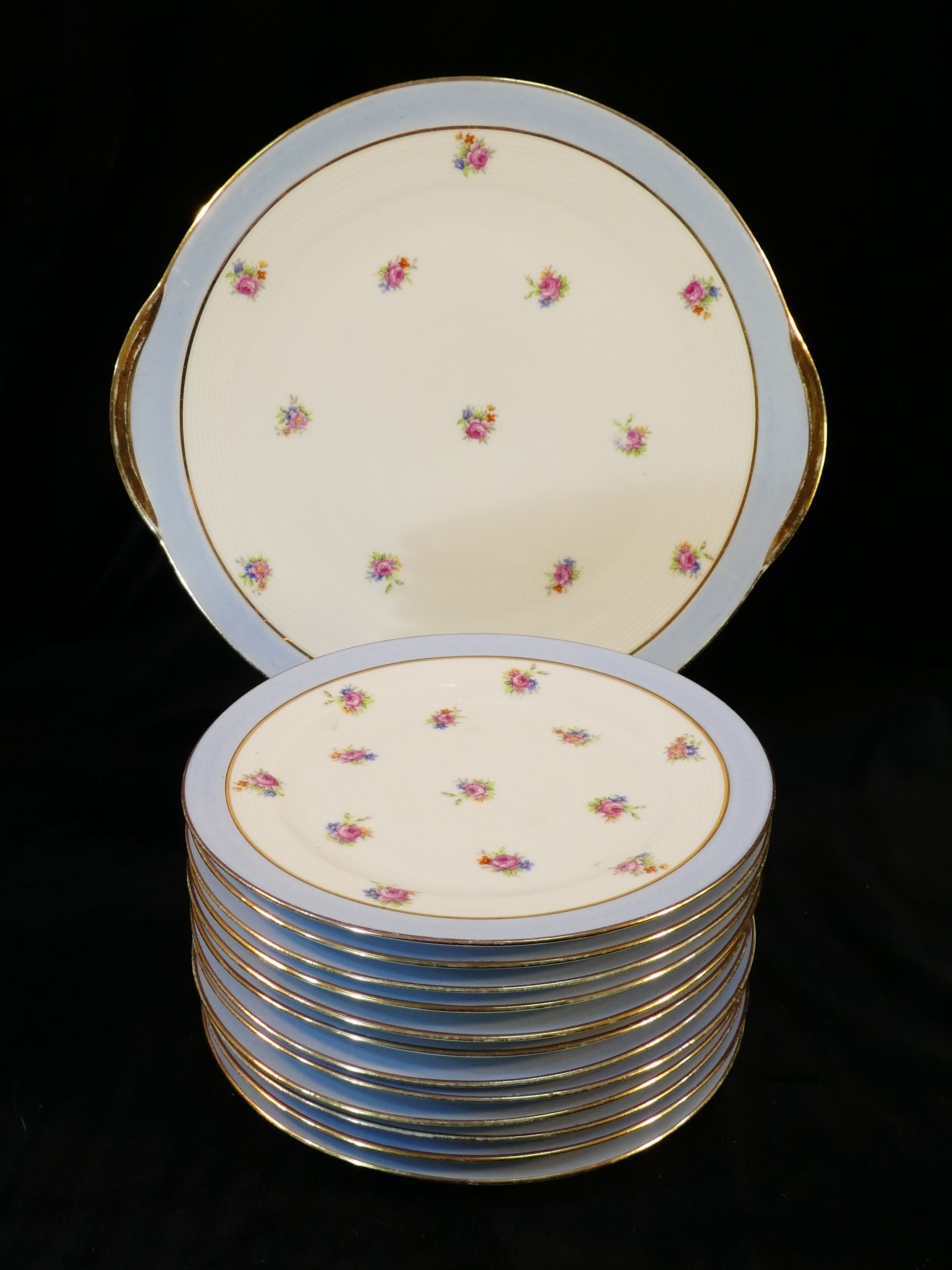 Porcelain pie service of limoges 50 years