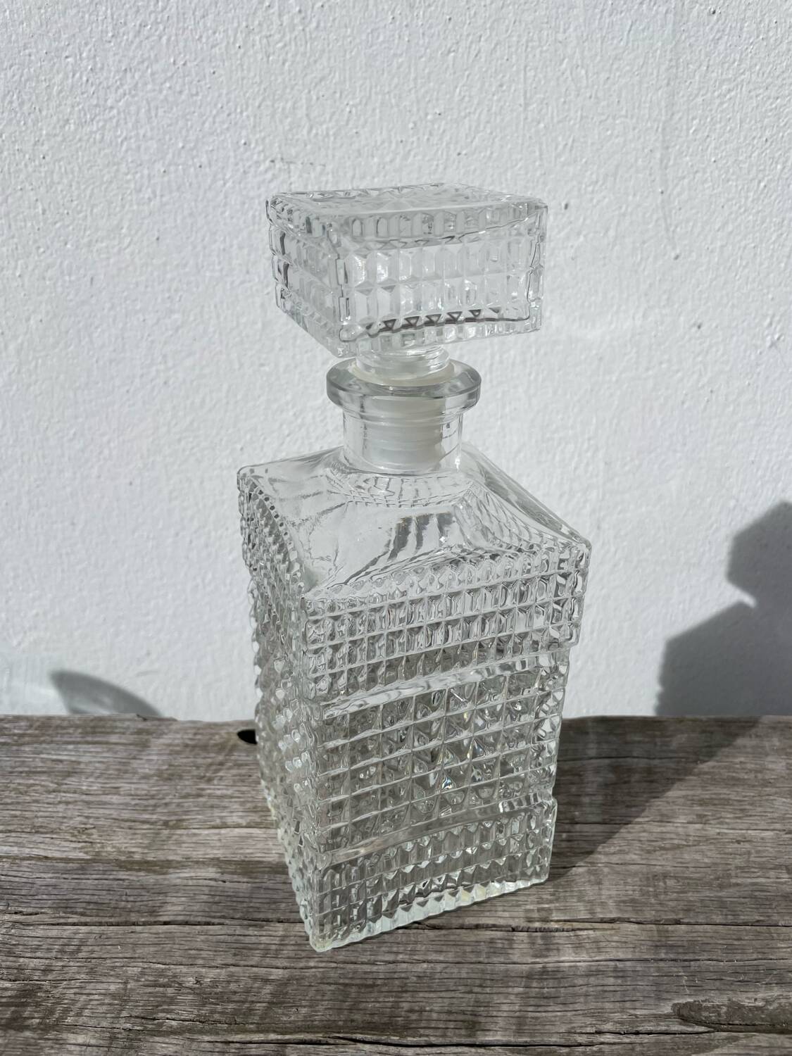 Clear Glass Whiskey Decanter