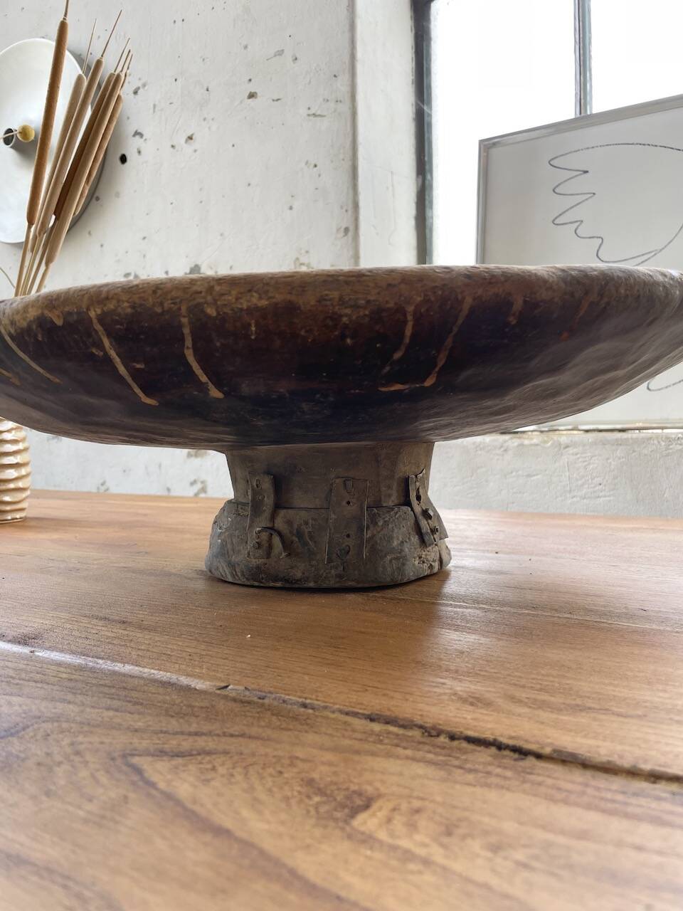 XL wooden Tuareg dish