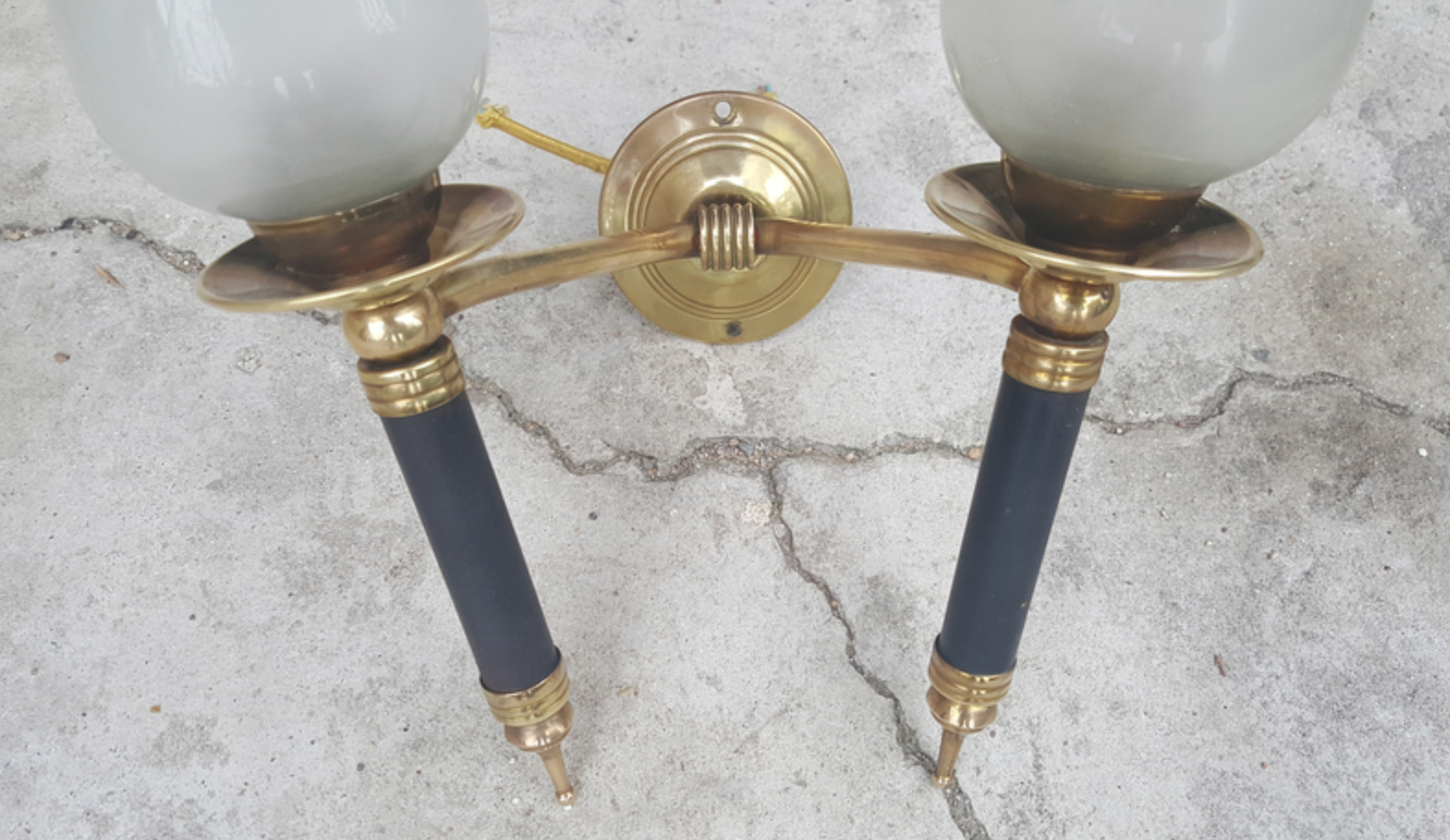 Double wall lamps, gallows, neo classic, mid century, 50