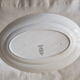 Old oval dish in luneville earthenware model evian floral decoration