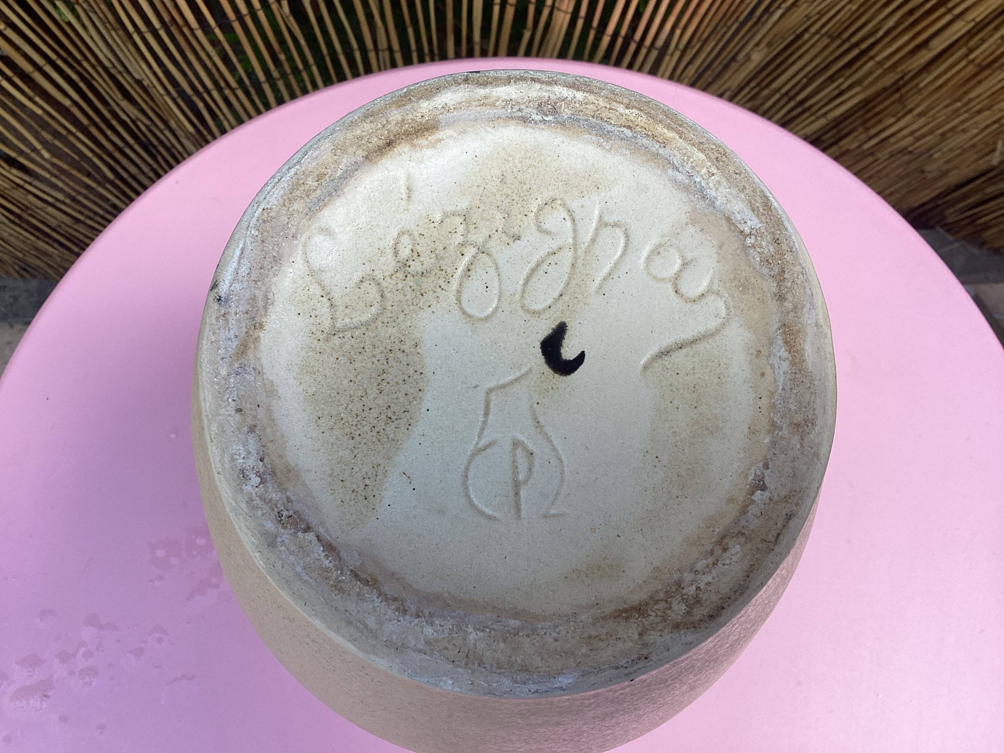 Vintage ceramic vase from Lezignan