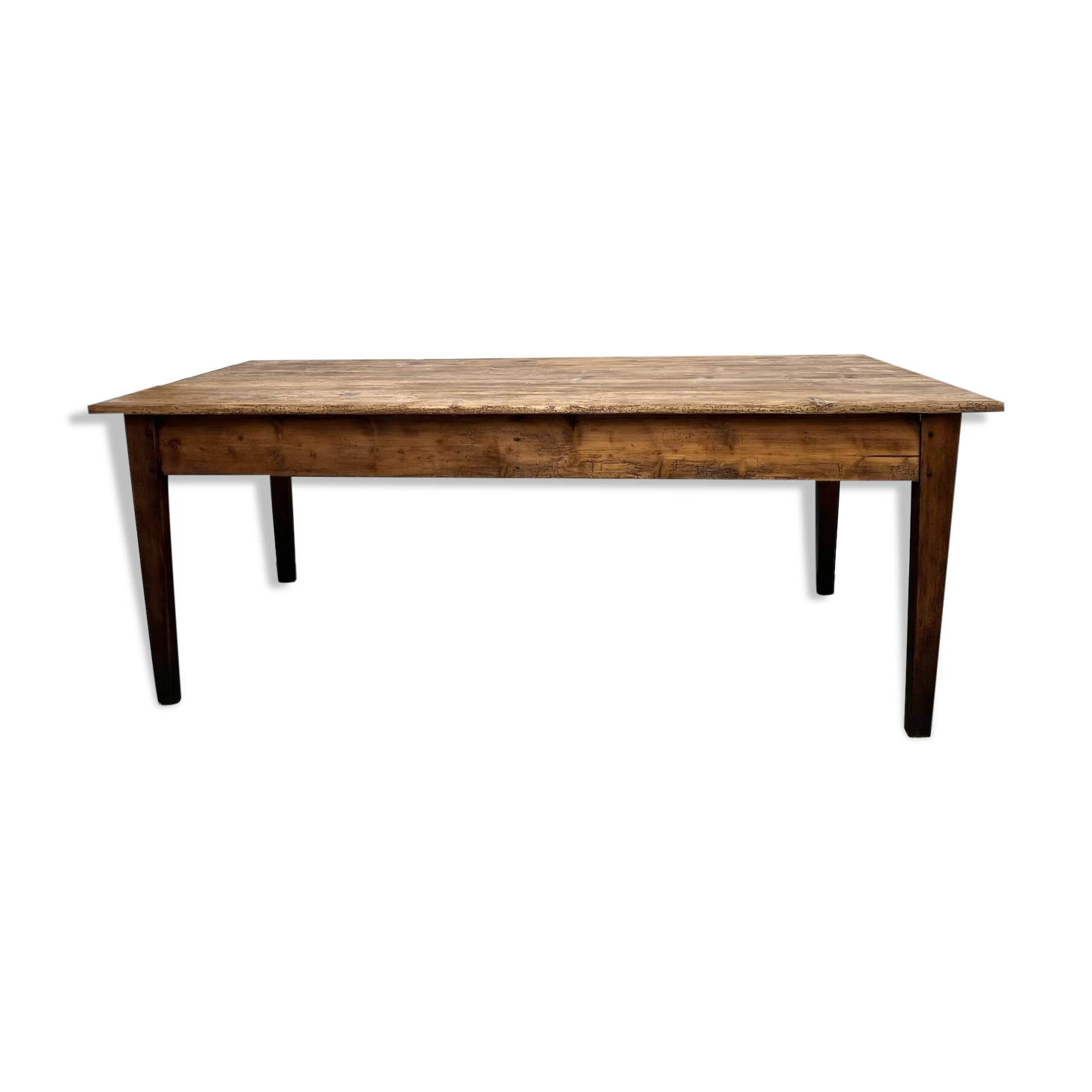 Table de ferme en pin, années 50