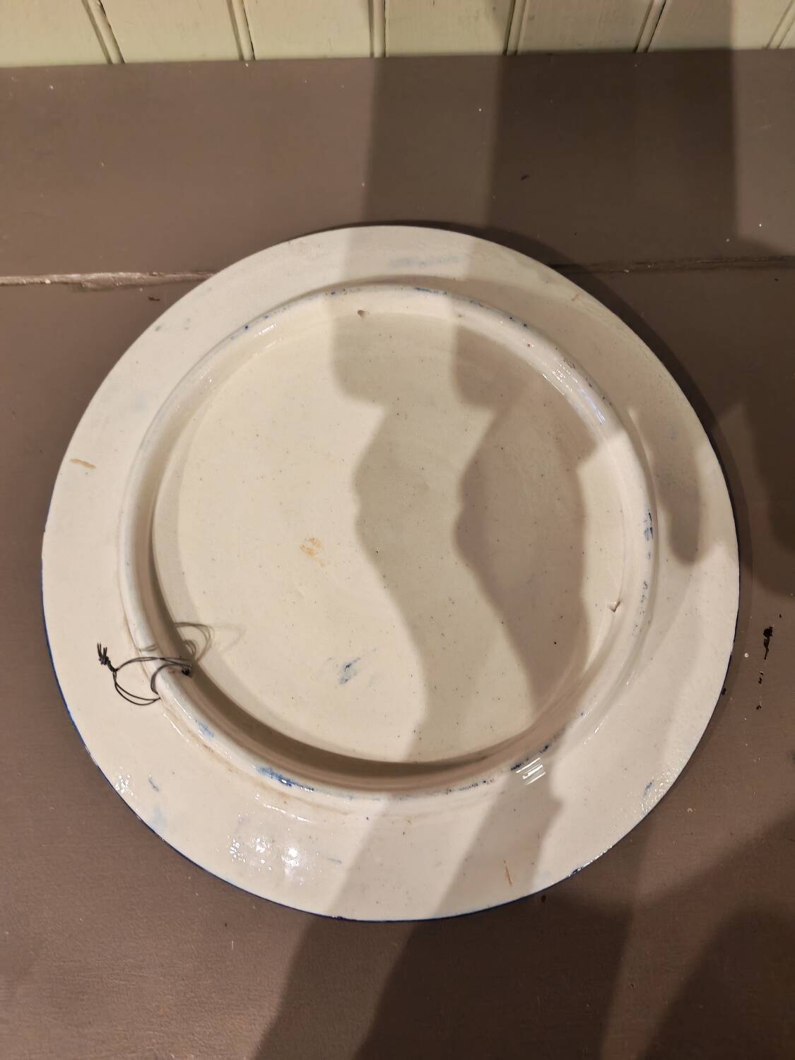 Vintage handmade ceramic plate