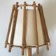 Vintage rattan wall lamp design 60 years
