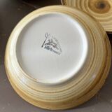 Set of 4 soup plates signed Longchamp