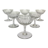 6 baccarat crystal champagne glass casino model