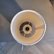 Striped fabric lampshade cylinder lamp
