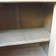 Vintage shallow oak sideboard, 2 drawers, 2 doors, 1 shelf.