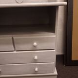 Grey patinated changing dresser