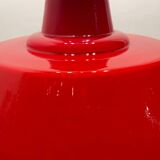 Industrial Vintage Red Glass Light Pendant 1950’s