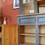 Patinated black cupboard