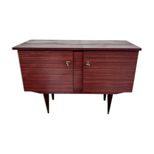 Enfilade en formica bordeaux vintage