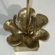 Bronze and brass lily pad lamp attributed to Maison Charles. Circa 1970.