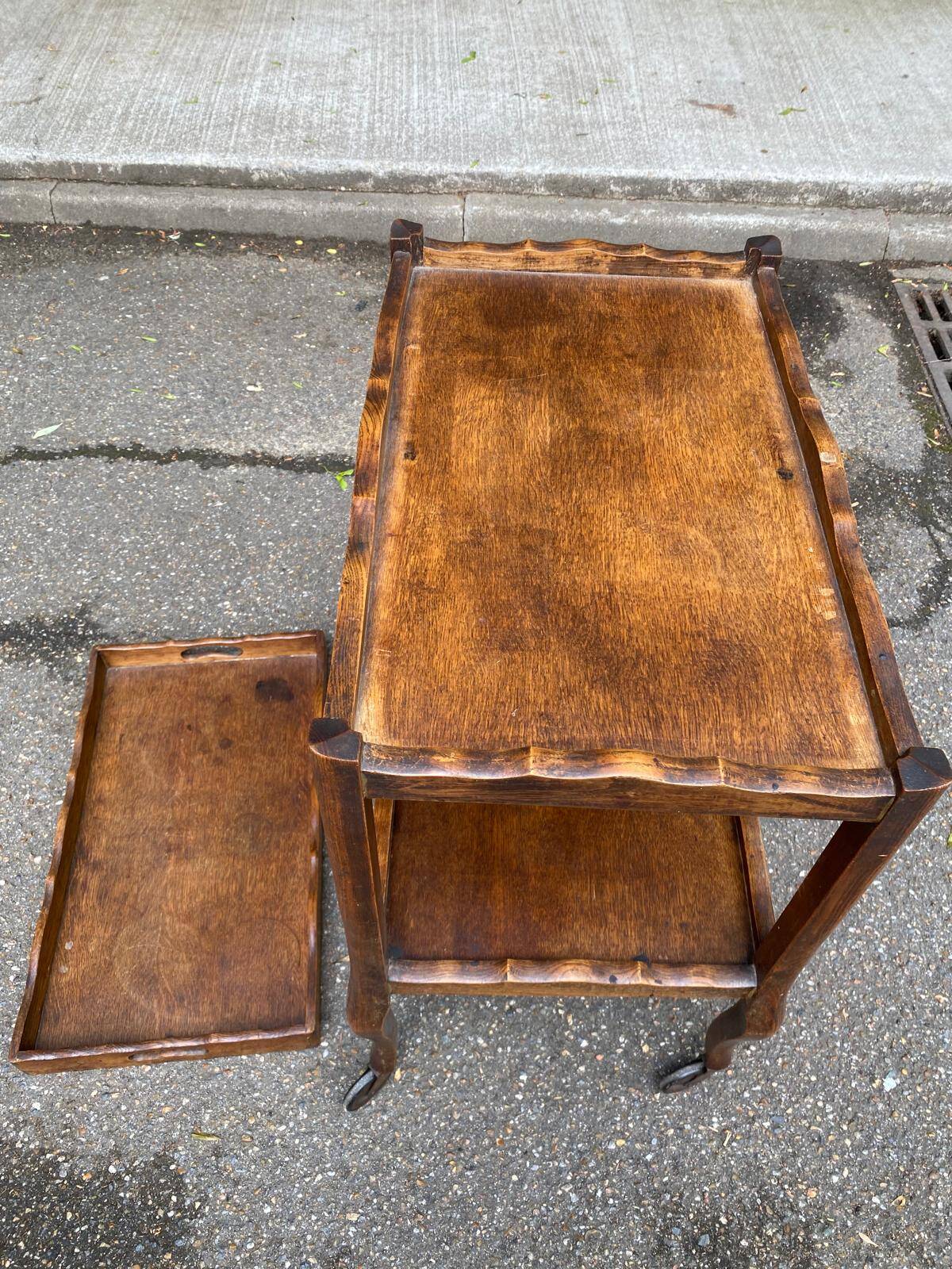 Solid wood rolling bar Louis XV early 20th century