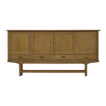 Mid-20th Century, Brutalist Sideboard in Oak, Danish Cabinetmaker, 1960s