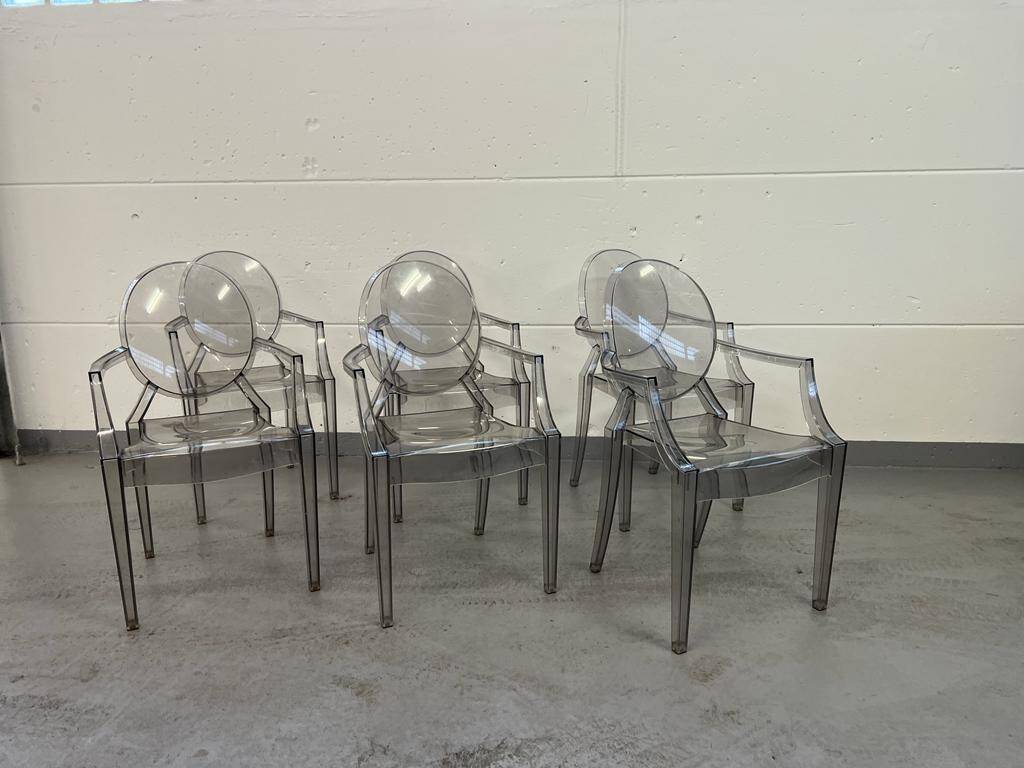 Lot Chaises Louis Ghost Kartell