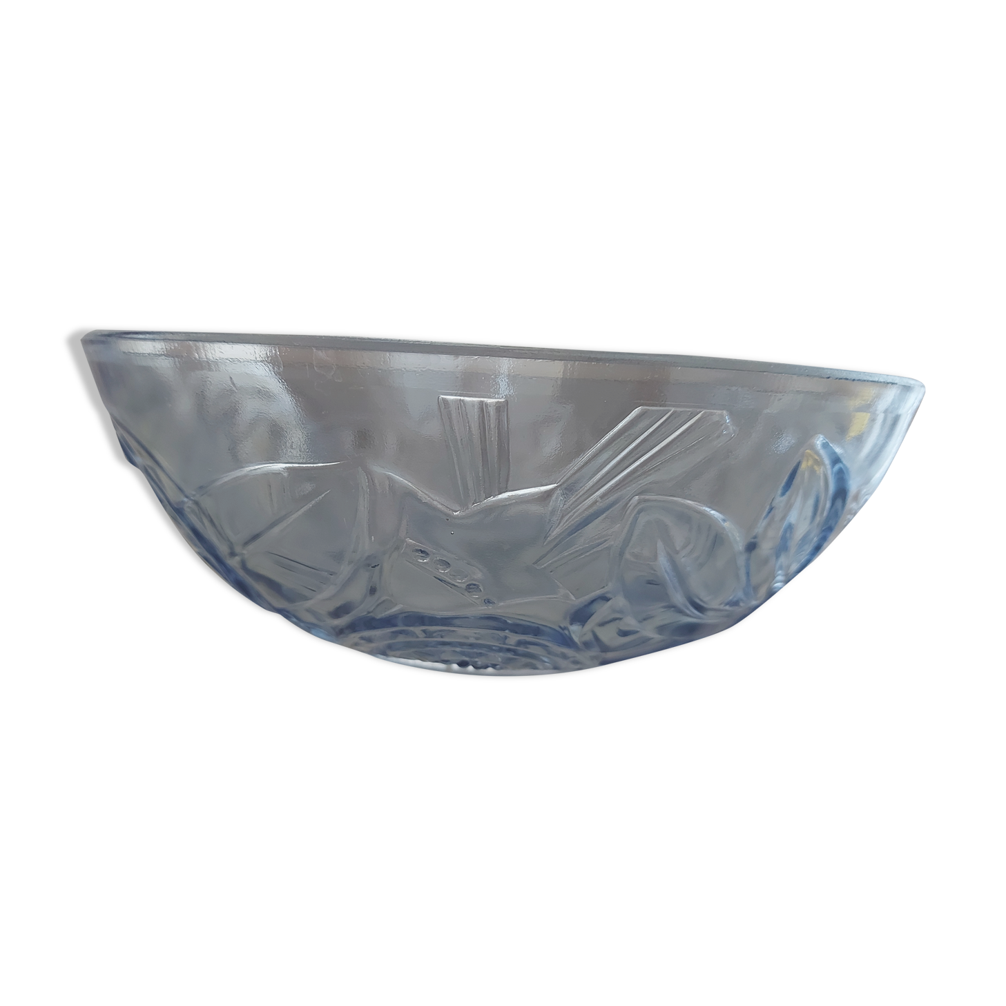 Plat en verre art déco