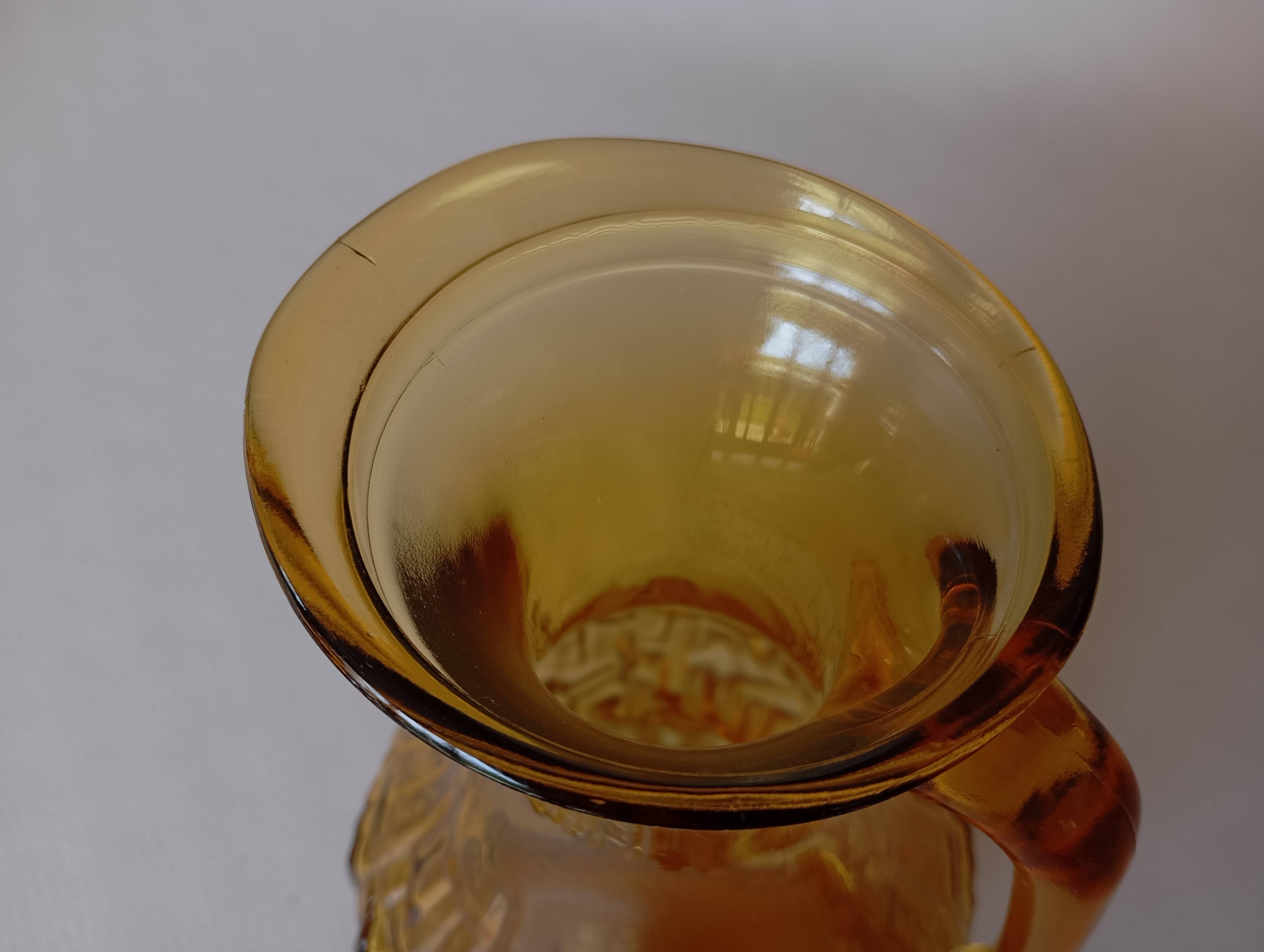 Vintage Bormioli Italian glass carafe from the 70s