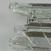 Wall lamp Wall Sconce Fischer Leuchten Germany Ice Glas Design
