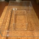 Table basse  Plexiglass et verre