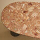 Table basse en marbre et acier