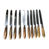 Set of 10 Art Deco knives