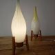 Lampe de table Drevo Humpolec opaline verte type 107/S
