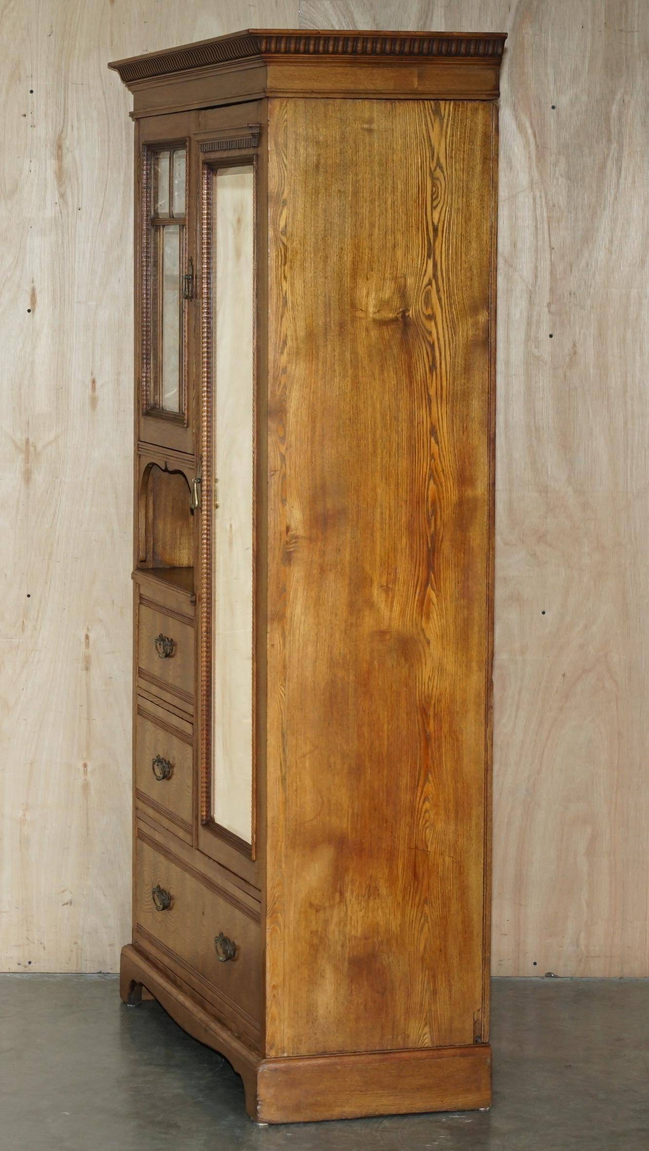 Compactum wardrobe Liberty tiger oak Art Deco style