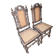 Pair of Neo-Renaissance ceremonial chairs – Carved wood and twisted columns