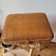 60s woven bamboo suitcase