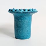 Vase Ceralux par Ceramano, Hans Welling, bleu turquoise, années 60