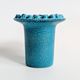 Vintage Ceralux vase by Ceramano, Hans Welling, turquoise blue, 1960s