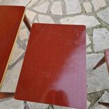 Vintage 1960s nesting coffee table.  
Large table: 54x32 H 41  
Medium