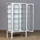 Glass & iron medical cabinet, 1970s