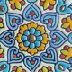 ARTECER Cuerda Seca trivet, 18 carat gold