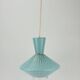 Diabolo-shaped glass chandelier