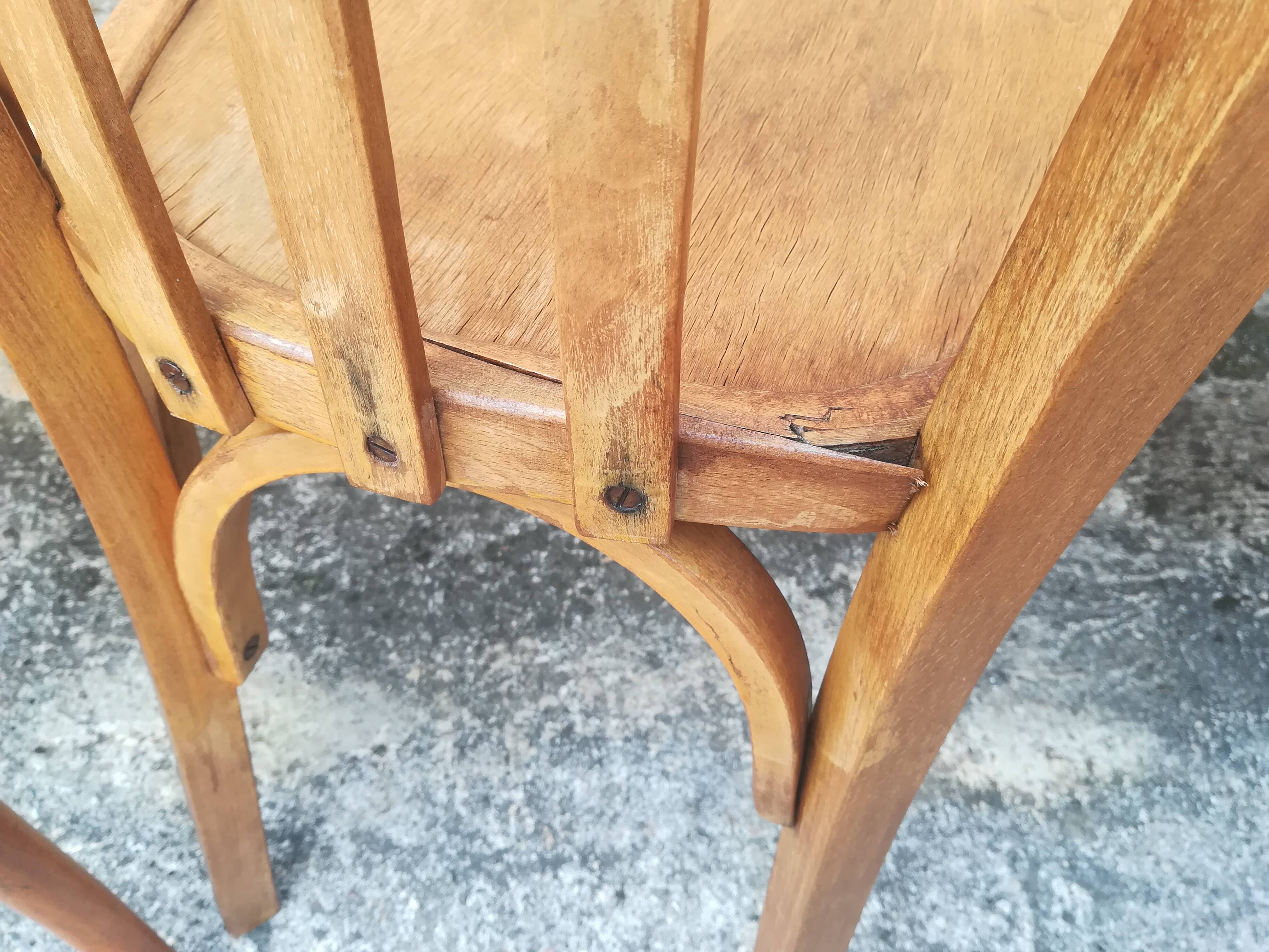 Mismatched bistro chairs