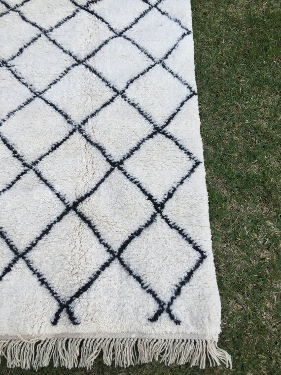 Tapis marocain beni ourian, 210x144