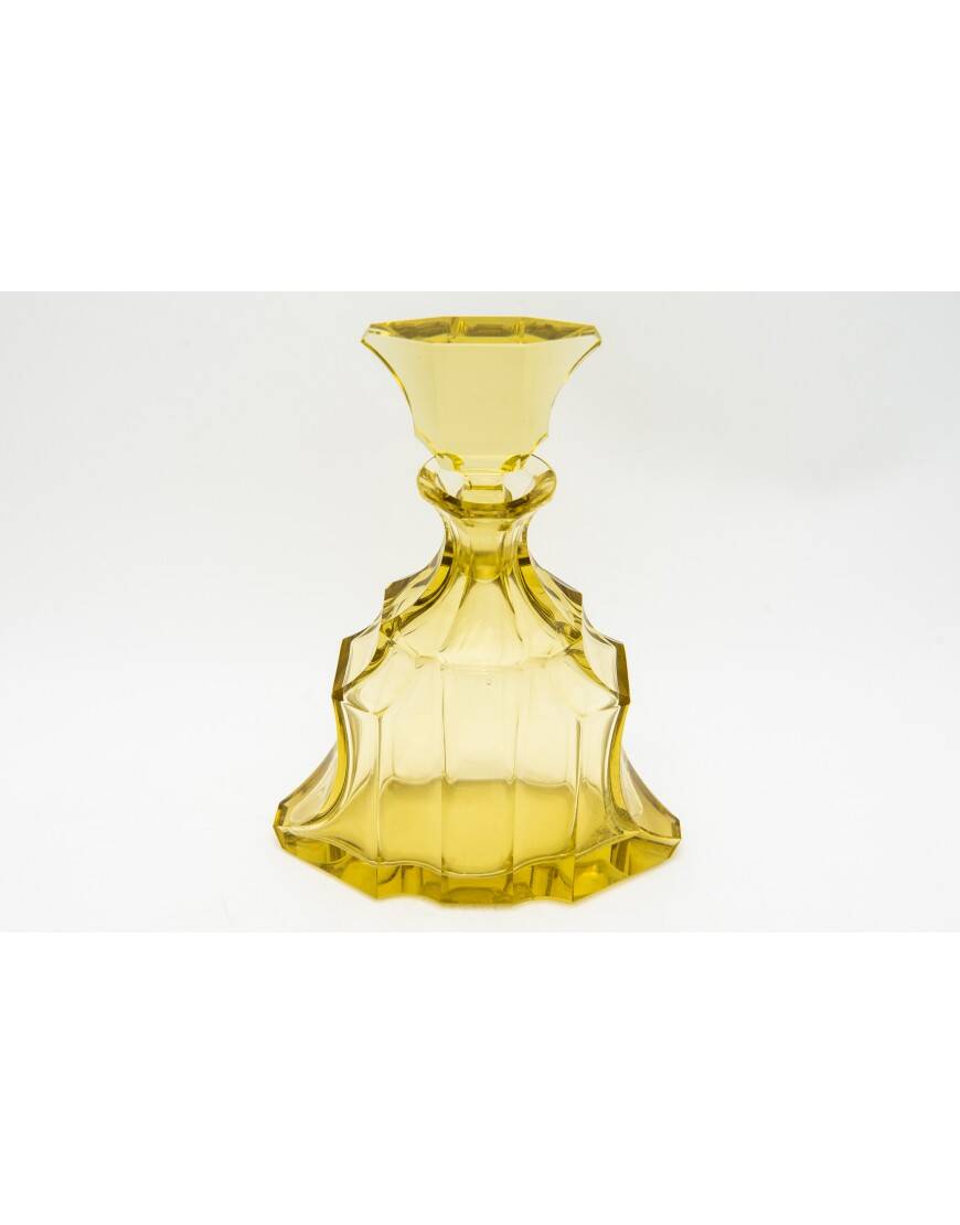 Service à liqueur carafe en cristal Art Déco, République tchèque, années 1930.