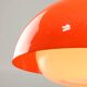 Lampe à suspension en verre acrylique orange de style Space Age, Italie, années 1970