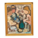 Original Swedish Oil on Canvas – "Family" by Gösta Falck – Signed – Vintage and Framed