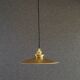 old opaline pendant light painted gold, delivered with new cable and socket