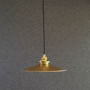 suspension opaline ancienne peinte en doré, livrée avec cable et douille neufs