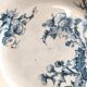 Vintage decorative plate, Gien Chardon bleu model, ironstone.