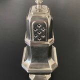 1 sucrier saupoudreur en métal couleur argent