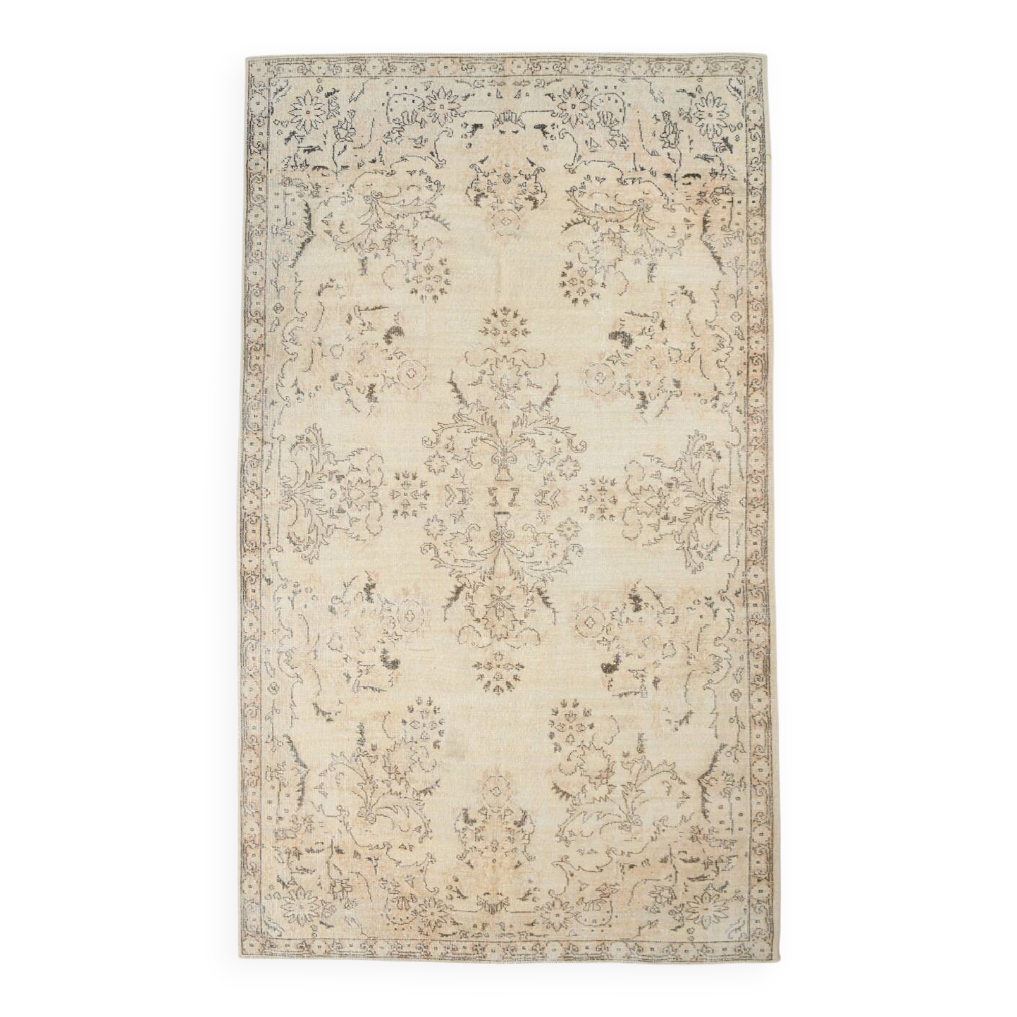 6x11 Turkish Vintage Rug, 194x331 Cm