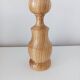 Set of 4 Scandinavian turned wooden candle holders