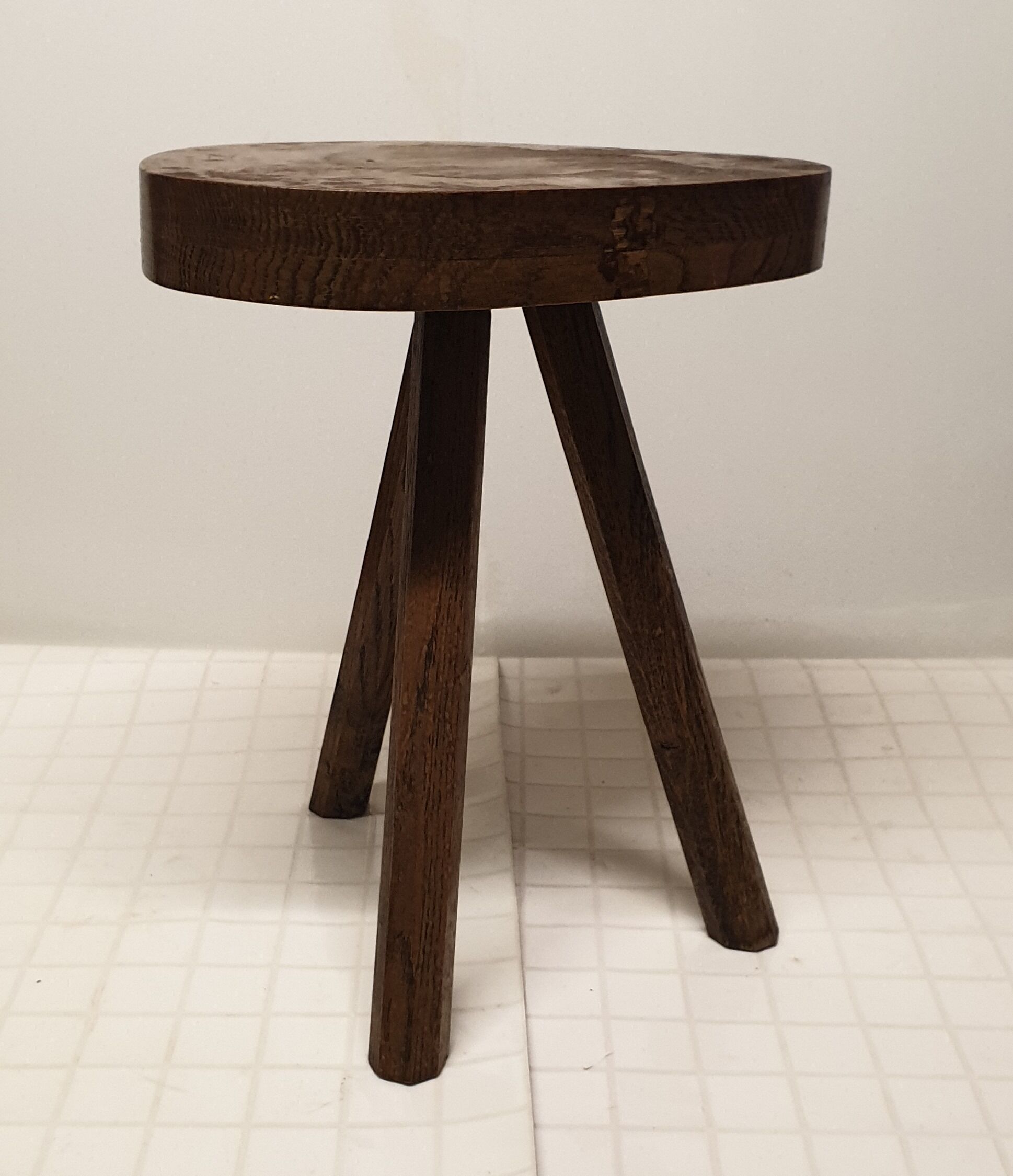 Wooden tripod stool